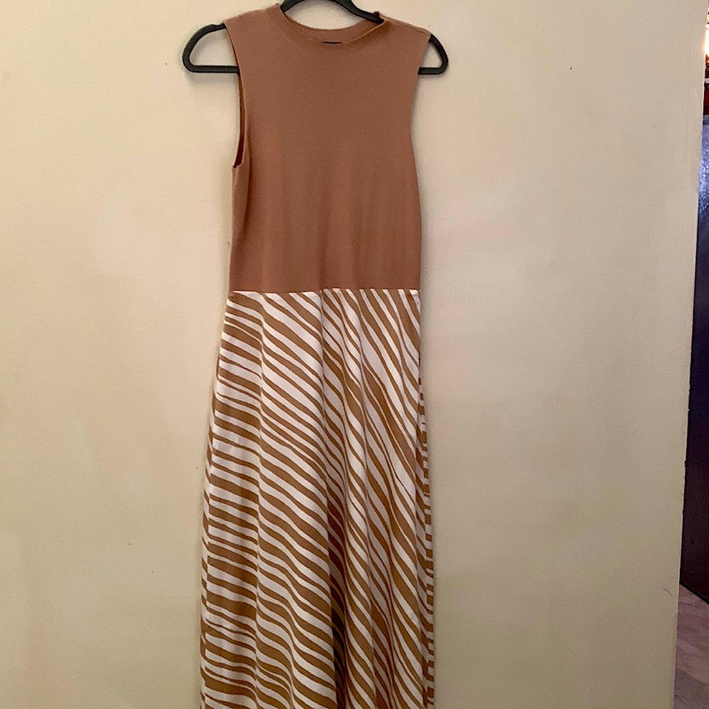 Long color block Zebra Dresd